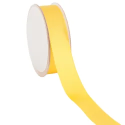 Double Faced Satin Ribbon; Light Yellow